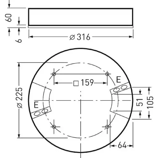 Trilux 6459140 Onplana D09 #6459140 LED-es mennyezeti lámpa LED Nélkül 23 W Fehér