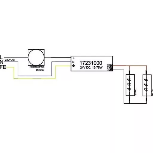 Brumberg 17231000 LED transzformátor 75 W 24 V Dimmelhető 1 db