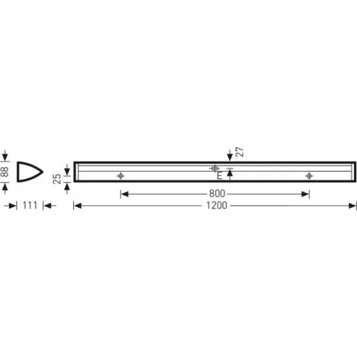 Trilux 6689940 6651 LED2100-840 ET LED-es mennyezeti lámpa LED 22 W Fehér
