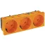 OBO Bettermann 6120125 Készülék betét 3 részes dugalj (Sz x Ma x Mé) 135 x 45 x 42 mm Narancs 1 db