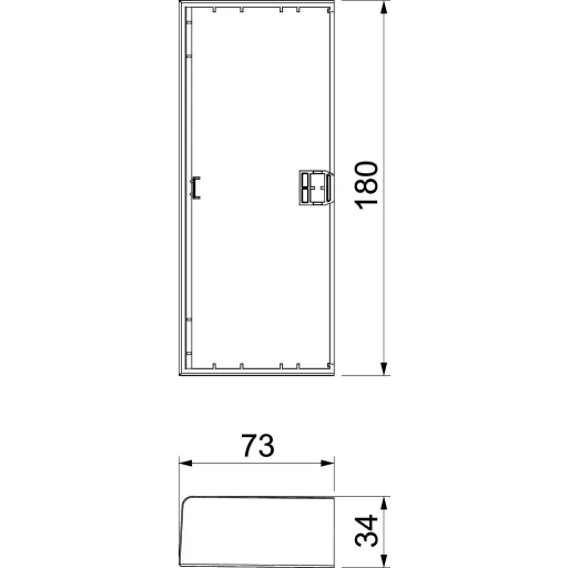 OBO Bettermann 6132781 Végdarab (Sz x Mé) 180 mm x 73 mm Fehér 1 db