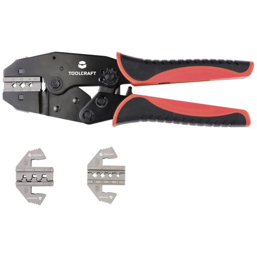 TOOLCRAFT TO-7827786 Krimpelő fogó készlet 280 mm Krimpelőválasztékot tartalmazó kofferrel 1 készlet
