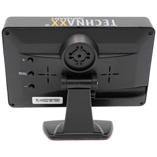 Technaxx TX-170 Rádiójel vezérlésű tolatást segítő videórendszer Automatikus nappali-/éjjeli átkapcsolás, cdc, Dönthető, Kiegészítő infra fény Rendszámtábla