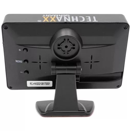 Technaxx TX-170 Rádiójel vezérlésű tolatást segítő videórendszer Automatikus nappali-/éjjeli átkapcsolás, cdc, Dönthető, Kiegészítő infra fény Rendszámtábla
