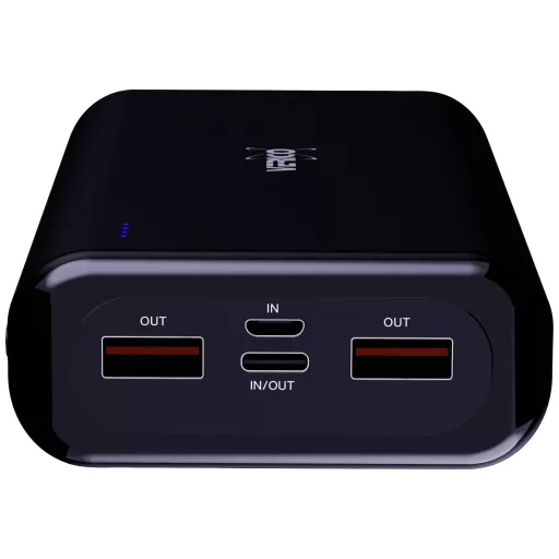 Verico Power Pro PD Powerbank 20000 mAh Power Delivery LiPo USB-A, USB-C® Fekete