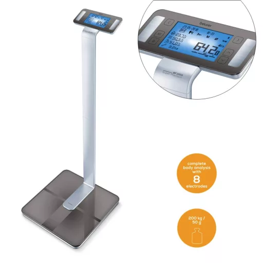 Beurer BF 1000 Super Precision BT Testzsíranalizáló mérleg digitális Mérési tartomány (max.)=200 kg