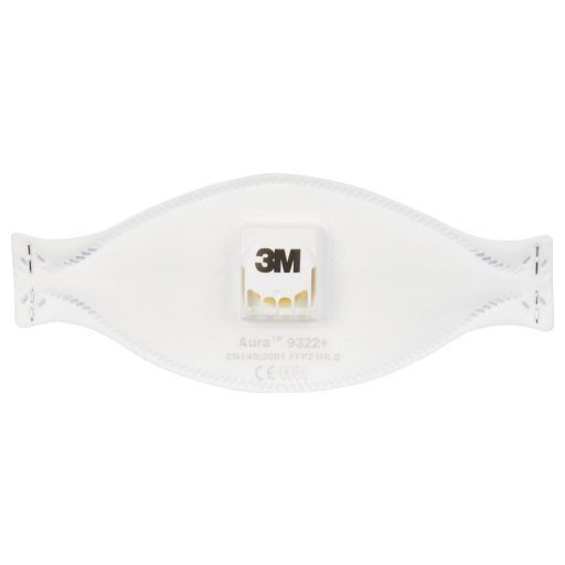 3M Aura™ 9322+ 9322+ Finom por ellen védő maszk szeleppel FFP2 D 10 db EN 149:2001, EN 149:2009 DIN 149:2001, DIN 149:2009