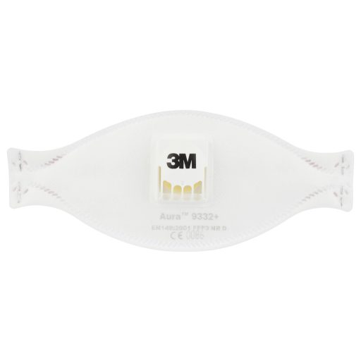 3M Aura™ 9332+ Finom por ellen védő maszk szeleppel FFP3 D 10 db EN 149:2001, EN 149:2009 DIN 149:2001, DIN 149:2009