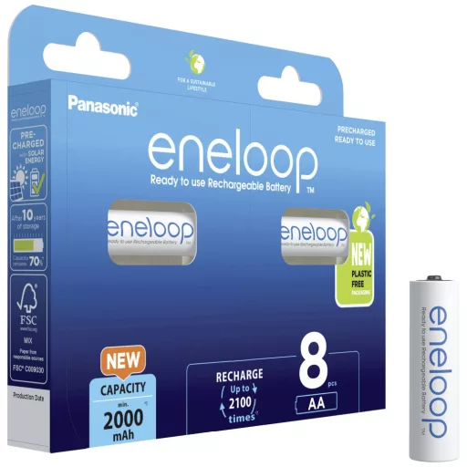 eneloop eneloop HR06 Ceruzaakku NiMH 2000 mAh 1.2 V 8 db