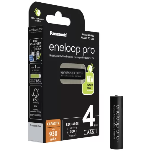 eneloop eneloop pro HR03 Mikroakku NiMH 930 mAh 1.2 V 4 db