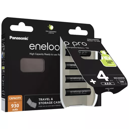 eneloop eneloop pro HR03 +Box Mikroakku NiMH 930 mAh 1.2 V 4 db