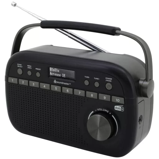 soundmaster DAB280SW Táskarádió DAB+, URH Fekete