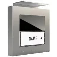   m-e modern-electronics ADV-1010 S Vistadoor Audio kültéri állomás kaputelefonhoz Vezetékes Külső egység 1 családiház Ezüst