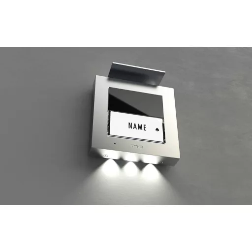 m-e modern-electronics ADV-1010 S Vistadoor Audio kültéri állomás kaputelefonhoz Vezetékes Külső egység 1 családiház Ezüst