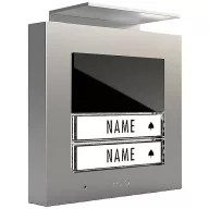   m-e modern-electronics ADV-1020 S Vistadoor Audio kültéri állomás kaputelefonhoz Vezetékes Külső egység 2 családiház Ezüst