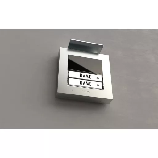 m-e modern-electronics ADV-1020 S Vistadoor Audio kültéri állomás kaputelefonhoz Vezetékes Külső egység 2 családiház Ezüst