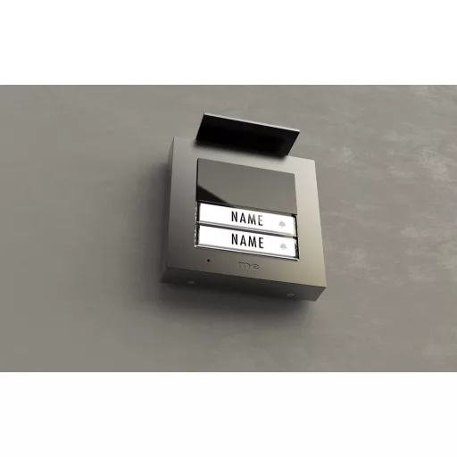 m-e modern-electronics ADV-1020 A Vistadoor Audio kültéri állomás kaputelefonhoz Vezetékes Külső egység 2 családiház Antracit