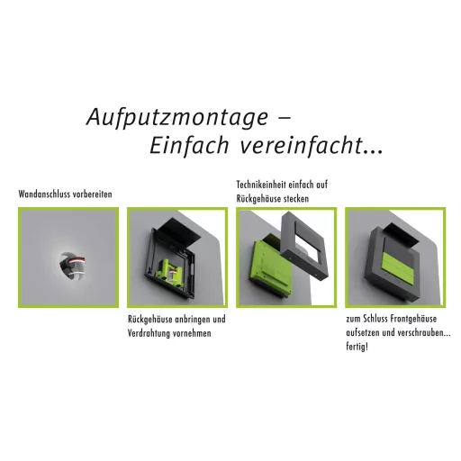 m-e modern-electronics ADV-10101 AW Kaputelefon Vezetékes Komplett készlet Antracit, Fehér