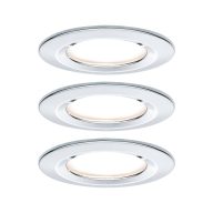   Paulmann Nova Fürdőszobai beépíthető lámpa 3 részes készlet 6.5 W Króm (fényes)