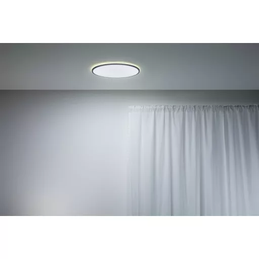 WiZ 8719514554955 SuperSlim WiZ Ceiling 22W B RD 27-65K TW LED-es mennyezeti lámpa 22 W Fekete
