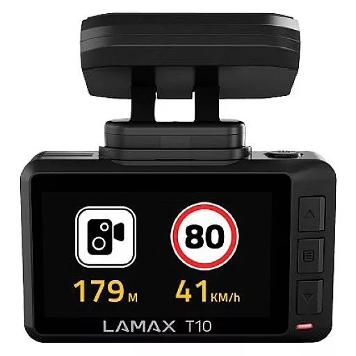 Lamax T10 Autós kamera GPS-szel Látószög, vízszintes (max.)=170 ° adatjelzés a videón, G érzékelő, WDR, hurok felvétel, automatikus indítás, GPS