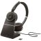 Jabra Evolve 75 Second Edition - UC On Ear headset Rádiójel vezérlésű, Bluetooth®, Vezetékes Stereo Fekete mikrofon zajelnyomás, Noise Cancelling Headset,