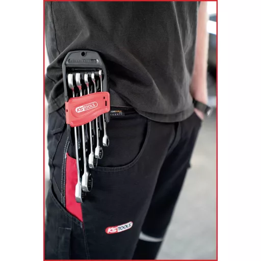 KS Tools 503.4255 5034255 Racsnis csavarkulcs készlet 5 részes Kulcsszélesség (metrikus) 19 mm