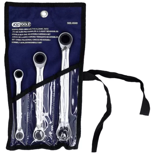 KS Tools 503.4540 503.4540 Gyűrűskulcs készlet 3 részes Kulcsszélesség (metrikus) 8 - 19 mm