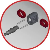   KS Tools 515.3400 515.3400 Sűrített levegős ütvecsavarozó Forgatónyomaták (max.): 860 Nm
