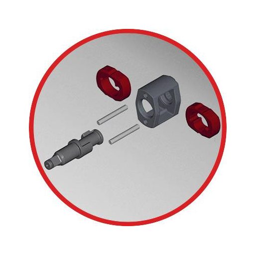 KS Tools 515.3400 515.3400 Sűrített levegős ütvecsavarozó Forgatónyomaták (max.): 860 Nm