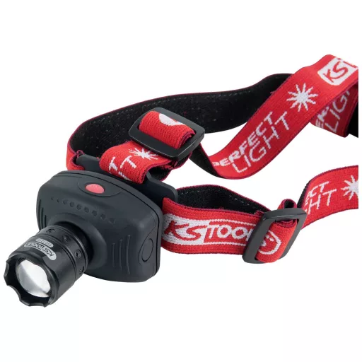 LED-es fejlámpa, elemes, 140 lm, 3 óra, KS Tools 550.1238