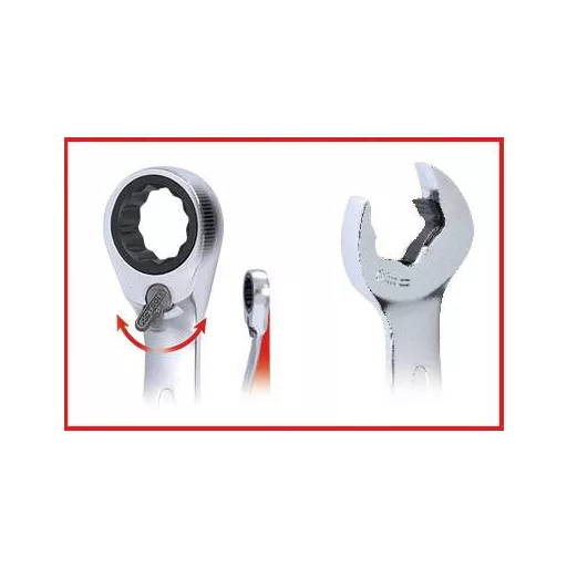 KS Tools 503.5905 5035905 Racsnis csavarkulcs készlet 5 részes Kulcsszélesség (metrikus) 19 mm