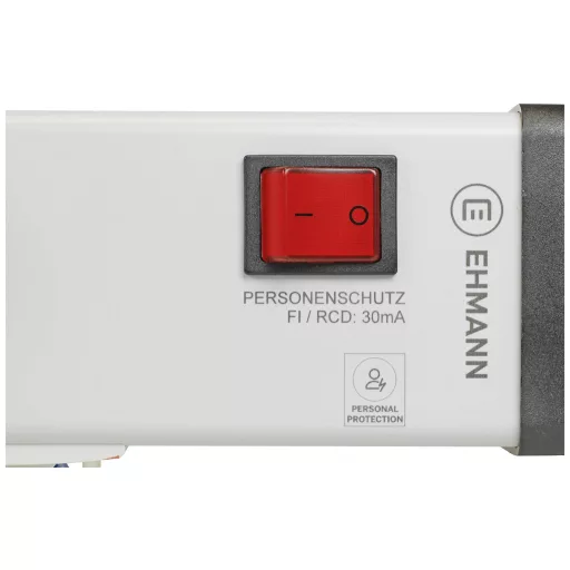 Ehmann 0221x00042303 Érintésvédelmi személyvédős elosztó Ezüst, Fekete Védőérintkezős 1 db