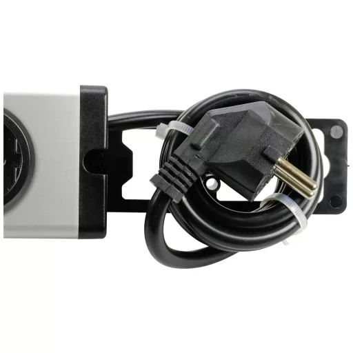 Ehmann 0601x0a052031 Dugalj elosztó Ezüst, Fekete Védőérintkezős 1 db