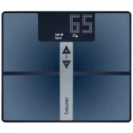   Beurer BF 980 WIFI Testzsíranalizáló mérleg digitális Mérési tartomány (max.)=180 kg Fekete