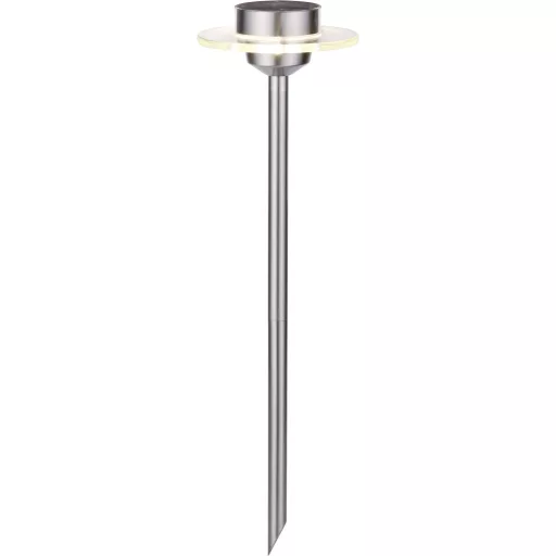 Paulmann 4064161230566 Solarspieß Ufo LED Napelemes kerti lámpa 3 részes készlet 0.2 W Melegfehér Nemesacél, Átlátszó