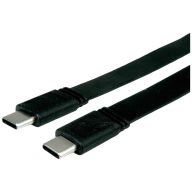   Value USB kábel USB4™ USB-C® dugó, USB-C® dugó 0.50 m Fekete Árnyékolt 11.99.9085