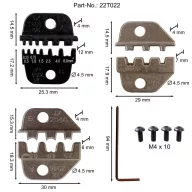   Quadrios 22T022 22T022 Tartalék feldolgozó betét Érvéghüvelyek, Laposérintkezős hüvelyek, Napelemes dugós csatlakozó 0.25 - 6 mm²