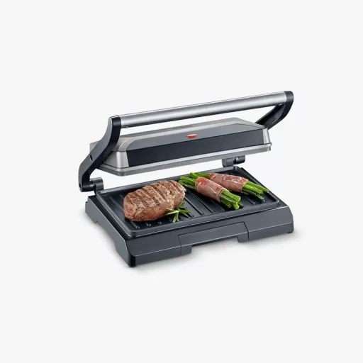Severin 2394 Kontakt grill Elektromos Szürke-metál