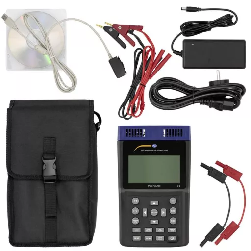 Fotovoltaik mérőkészlet 0 - 2000 W/m², PCE Instruments PCE-PVA 100-SPM 1-KIT