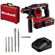   Einhell Power X-Change HEROCCO Kit +5 (1x3,0Ah) SDS-Plus-Akkus fúrókalapács 18 V 3.0 Ah Lítiumion akkuval, Hordtáskával, Tartozékokkal