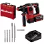 Einhell Power X-Change HEROCCO Kit +5 (1x3,0Ah) SDS-Plus-Akkus fúrókalapács 18 V 3.0 Ah Lítiumion akkuval, Hordtáskával, Tartozékokkal