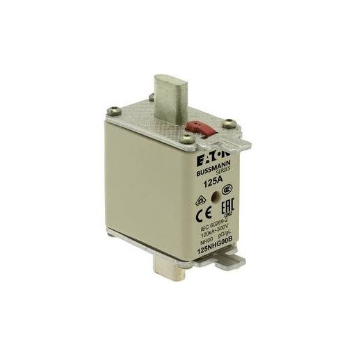 Eaton 125NHG00B NH biztosíték mechanikus biztosíték jelzéssel Biztosíték méret = 00 125 A 500 V 3 db