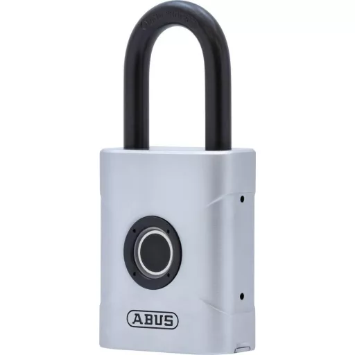 ABUS ABVS62581 Függő lakat 50 mm Ezüst Ujjelnyomatos zár