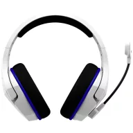   HyperX Cloud Stinger Core Over Ear headset Rádiójel vezérlésű Stereo Fehér, Kék Hangerő szabályozás, Mikrofon némítás Gamer