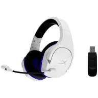   HyperX Cloud Stinger Core Over Ear headset Rádiójel vezérlésű Stereo Fehér, Kék Hangerő szabályozás, Mikrofon némítás Gamer