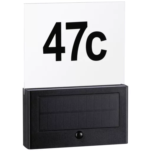 Paulmann 94725 Neda IP44 2200K Napelemes házszám megvilágítás EEK: G (A - G) 1 W Antracit