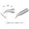 JBC Tools C115105 Forrasztóhegy Gömbölyű, Hajlított Hegy méret 0.3 mm Csúcs hossza 4.5 mm Tartalom, tartalmi egységek rendelésenként 1 db