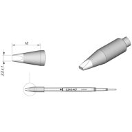  JBC Tools C245407 Forrasztóhegy Véső forma, egyenes Hegy méret 1.0 mm Csúcs hossza 10 mm Tartalom, tartalmi egységek rendelésenként 1 db