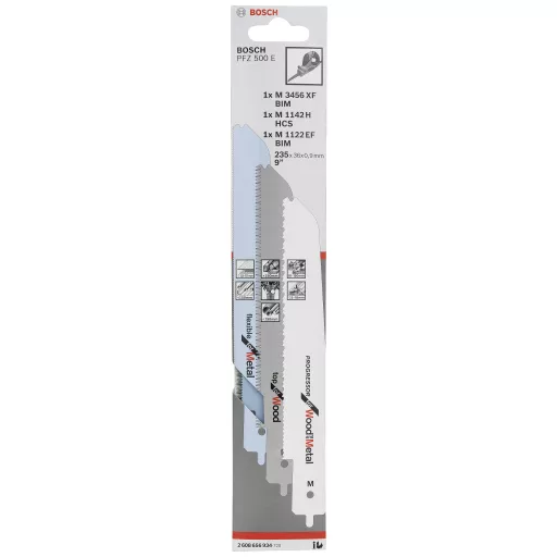 Bosch Accessories 2608656934 Szúrófűrészlap készlet PFZ 500 E-hez 3 rész